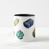 Mineral Crystal Tasse - Vibrant Natural Gemstone D (Zentrum)