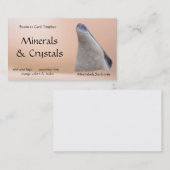 Mineral Geode Heilkristalle Visitenkarte (Vorne/Hinten)