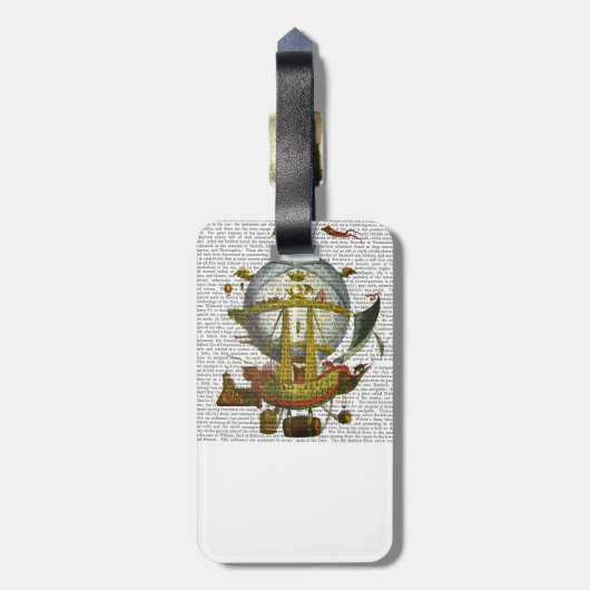 Mineral Hot Air Ballon Gepäckanhänger (Rückseite vertikal)