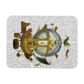 Mineral Hot Air Ballon Magnet (Horizontal)