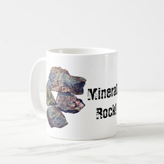 Mineral Rock Collectors Funny Kaffeetasse (Vorderseite Links)
