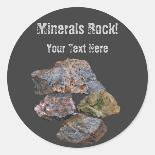 Mineral Rock Sammler Funny Sticker (Vorderseite)