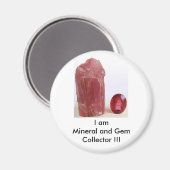 Mineral- und Gem-Sammler Magnet (Vorderseite/Rückseite)