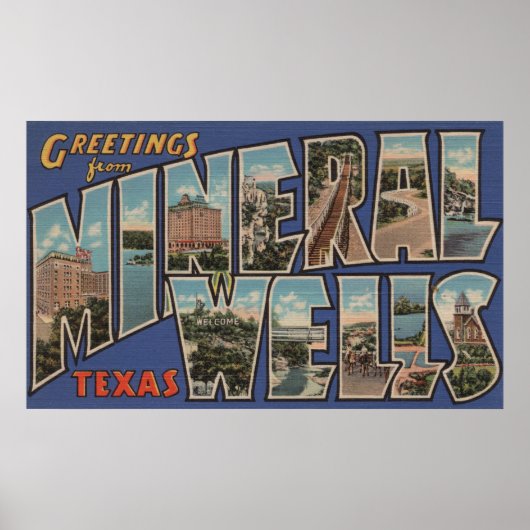 Mineral Wells, Texas - Große Briefszenen Poster (Vorne)