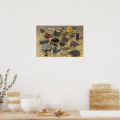 Mineralauswahl Poster (Küche)