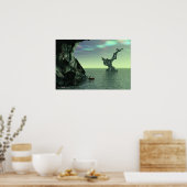 Mineralbucht in der Smaragdbucht Poster (Küche)