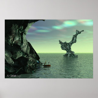 Mineralbucht in der Smaragdbucht Poster