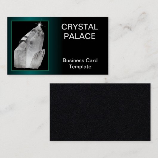 Mineralheilkristalle Visitenkarte (Vorne/Hinten)