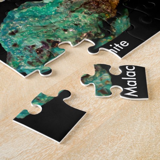 Mineralien - Baritmika Kupfer Amethyst Malachit Puzzle (Seite)