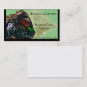 Mineralien Kristallheilopal Visitenkarte (Vorne/Hinten)