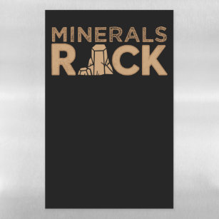 Mineralien Rock Geologist Rockhounding Rockhound Magnetisches Trockenlöschblatt
