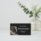 Mineralien und Quarz-Kristalle Visitenkarte (Stehend Vorderseite)