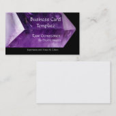 Mineralische Crystal Raw Amethyst-Visitenkarte Visitenkarte (Vorne/Hinten)
