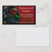 Mineralische Crystal Raw Opal Business Card Visitenkarte (Vorne/Hinten)