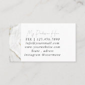 Mineralischer Lila Amethyst Kristallquartz Texturb Visitenkarte (Rückseite)