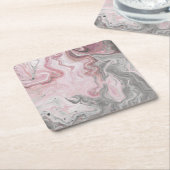 Mineralischwasser Rechteckiger Pappuntersetzer (angewinkelt)