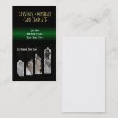Mineralstoffe - WeißQuarzheilkristalle Visitenkarte (Vorne/Hinten)