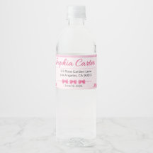 Mineralwasser Etiketten | Hochzeitsflaschen Aufkle