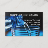 Mineralwasser & Getränke Visitenkarte. Visitenkarte (Vorderseite)