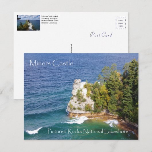 Miners Castle Postkarte (Vorne/Hinten)