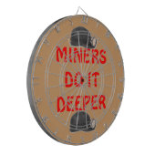 MINERS MACHEN ES TIEFER DARTSCHEIBE (Vorderseite Links)
