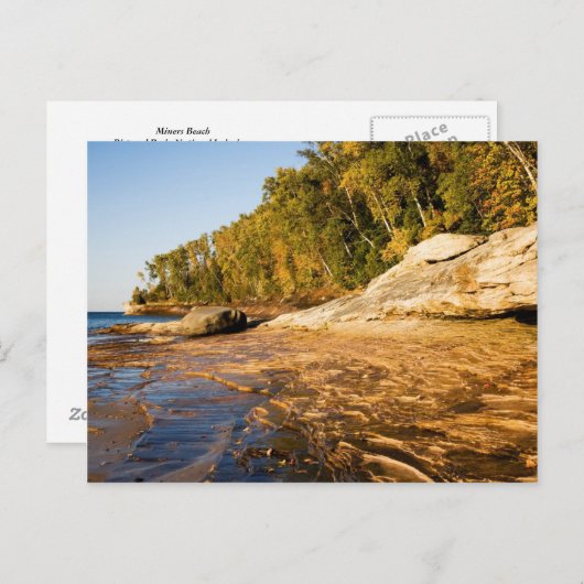 Minerstrand Postkarte (Vorne/Hinten)