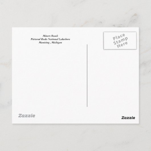 Minerstrand Postkarte (Rückseite)