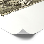 Minersville, PA - Panoramakarte - 1889 Poster (Ecke)