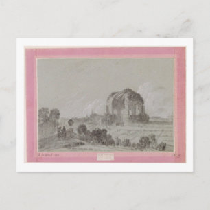Minerva Medici Tempel, Rom, 1754 (zeichnend und Postkarte