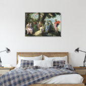 Minerva mit den Musen Leinwanddruck (Insitu (Schlafzimmer))