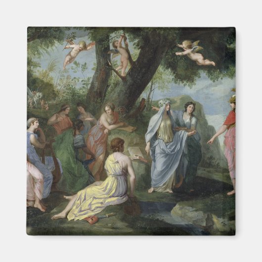 Minerva mit den Musen Magnet (Vorne)