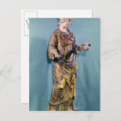 Minerva mit einer Eule, Kopie eines 6. Jahrhundert Postkarte (Vorne/Hinten)