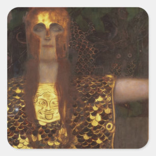 Minerva oder Pallas Athena Quadratischer Aufkleber