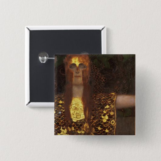 Minerva oder Pallas Athene Button (Vorne & Hinten)