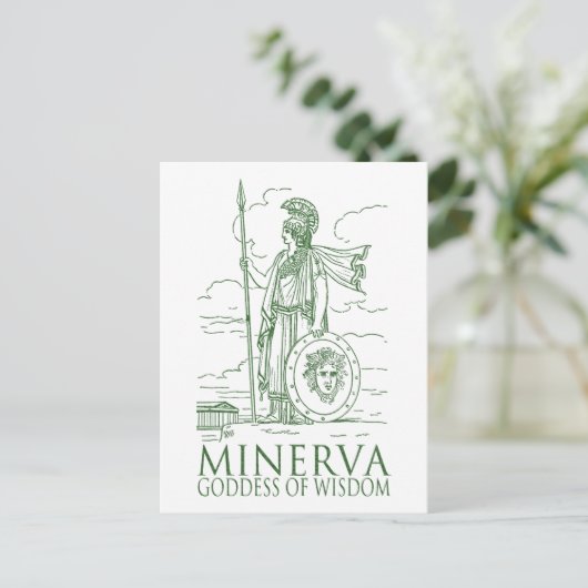 Minerva Postkarte (Stehend Vorderseite)