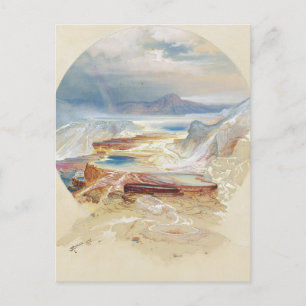 Minerva Terrace, Yellowstone von Thomas Moran Postkarte