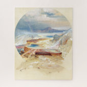 Minerva Terrace, Yellowstone von Thomas Moran Puzzle (Vertikal)