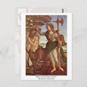 Minerva und Centaur von Sandro Botticelli Postkarte (Vorne/Hinten)