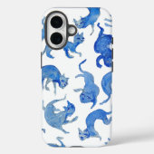 Ming Blue Floating Cats Phone Case - Miao-Chi (Rückseite)