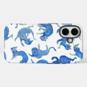 Ming Blue Floating Cats Phone Case - Miao-Chi (Rückseite (Horizontal))