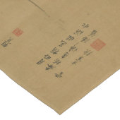 Ming Dynastie Pflaumen Blüten & Vögel von Chen Jir Großer Tischläufer (Ecke)