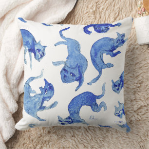 Ming Floating Cats Kissen 20" - Design A