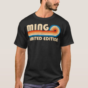 MING Nachname Retro Vintag 80er 90er Geburtstagsre T-Shirt