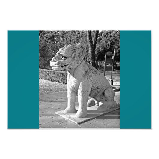 Ming Tombs Dragon B&W Fotodruck (Vorne)