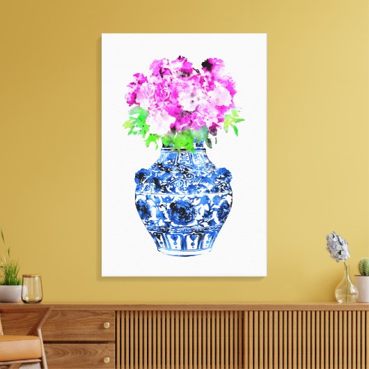Ming Vase Leinwanddruck (Insitu (Wohnzimmer))