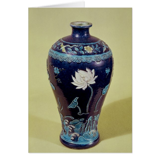 Ming Vase mit der drei Farbdekoration (Vorne)