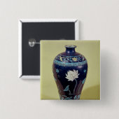 Ming Vase mit der drei Farbdekoration Button (Vorne & Hinten)