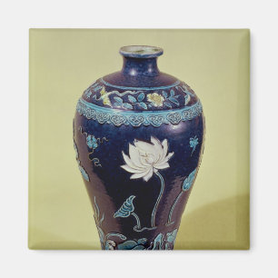 Ming Vase mit der drei Farbdekoration Magnet