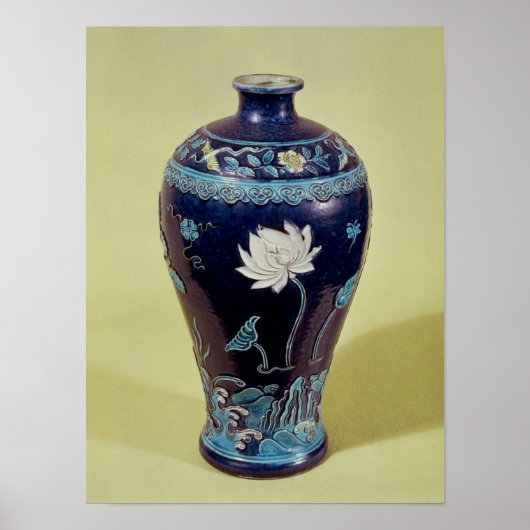 Ming Vase mit drei Farben Dekoration (Vorne)