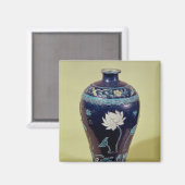 Ming Vase mit drei Farben Dekoration Magnet (Vorderseite/Rückseite)